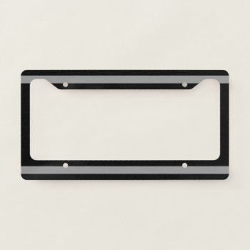 Thin Gray Line License Plate Frame by ThinBlueLineDesign at Zazzle