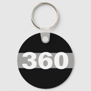 Thin Gray Line Personalized Corrections Keychain