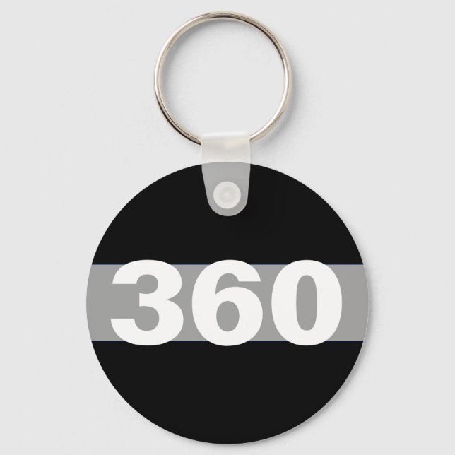 Thin Gray Line Personalized Corrections Keychain (Front)