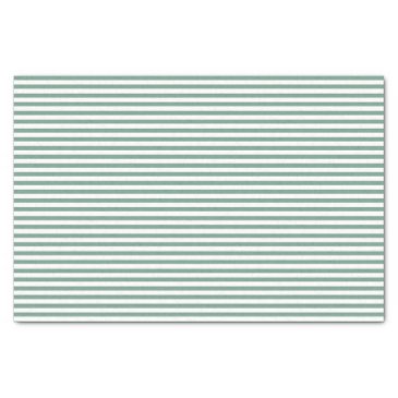 Thin Green and White Stripes - Tissue paper