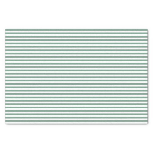 Thin Green and White Stripes _ Tissue paper