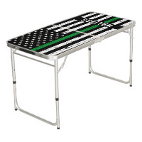 Thin Green Line American Flag Military