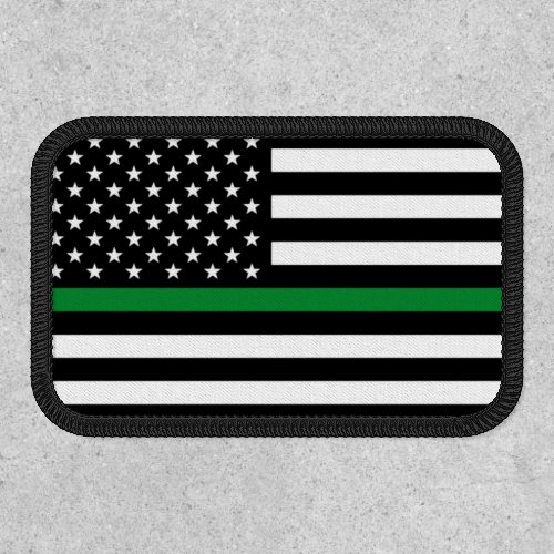 Thin Green Line American Flag Patch