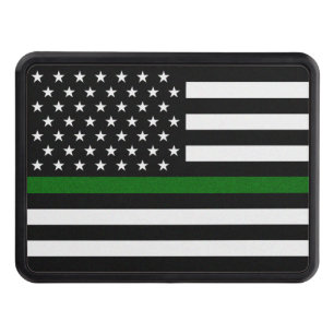 Thin Green Line Border Ptl/Park Rngr/Animal Cntl Hitch Cover