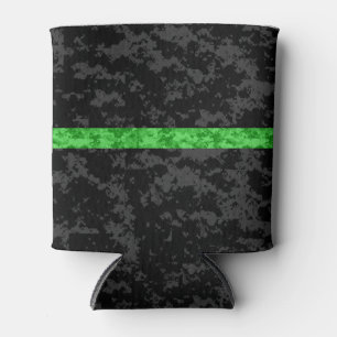 Thin Green Line Camo Can Cooler