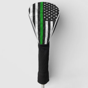 Thin Green Line Camo Flag Golf Head Cover
