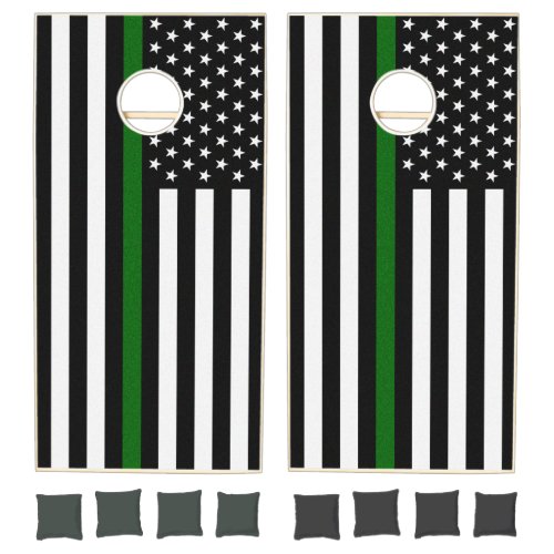 Thin Green Line Flag Cornhole Set