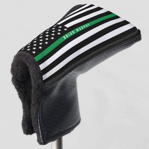 Thin Green Line Flag Monogram Golf Head Cover