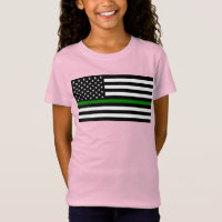 Thin Green Line Flag: Patriotic Military Veterans