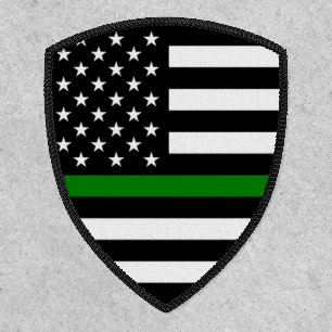 Thin Green Line Flag (United States) Patch