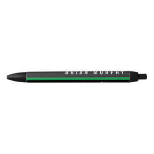 Thin Green Line Military Monogram Pen