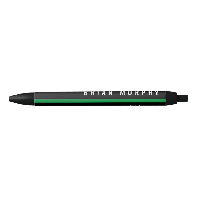Thin Green Line Military Monogram Pen (Front)