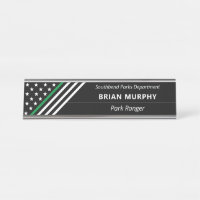 Thin Green Line Military Stars Stripes Monogram