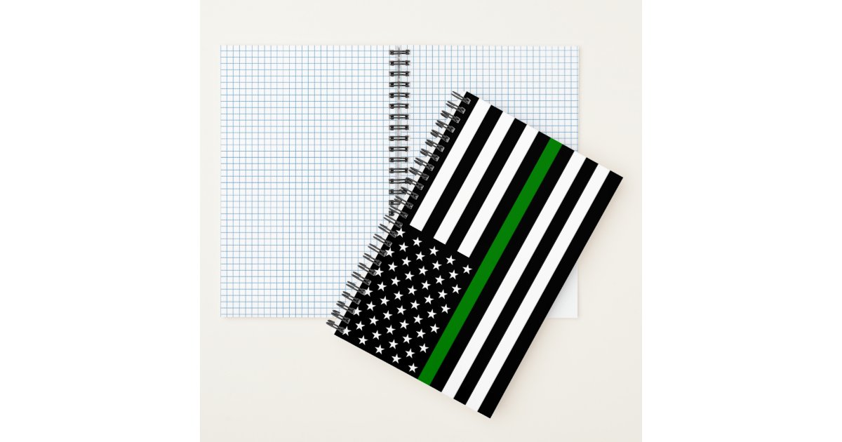 Monogram Notebook, White Dots (Grid)