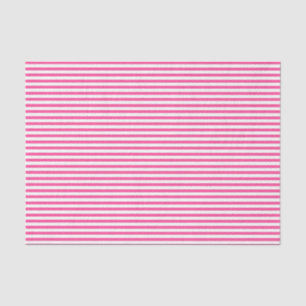 Thin Hot Pink and White stripes - Tissue paper