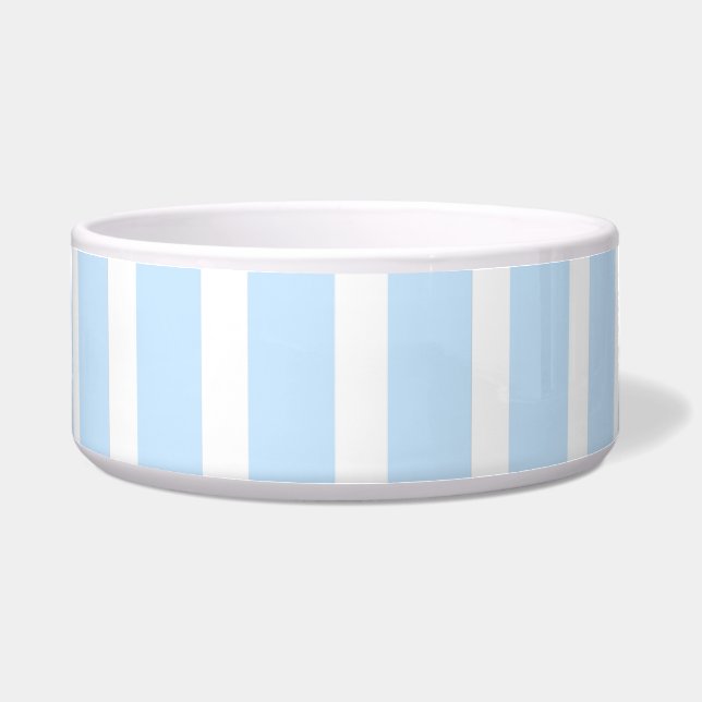 Thin Light Blue Stripes Bowl (Front)
