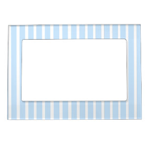 Thin Light Blue Stripes Magnetic Frame