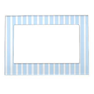 Thin Light Blue Stripes Magnetic Frame