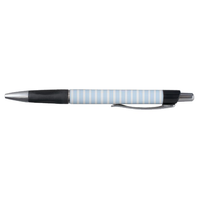 Thin Light Blue Stripes Pen (Bottom)