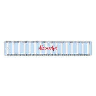 Thin Light Blue Stripes Ruler