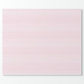 Thin Light Pink and White Stripes Wrapping Paper (Flat)