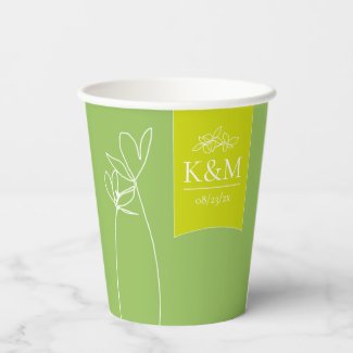 Thin Line Minimalist Wedding Spring Green ID919 