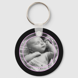 Thin Line Photo Keychain