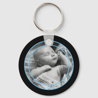 Thin Line Photo Keychain