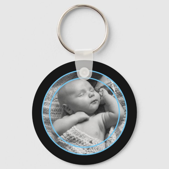 Thin Line Photo Keychain (Front)