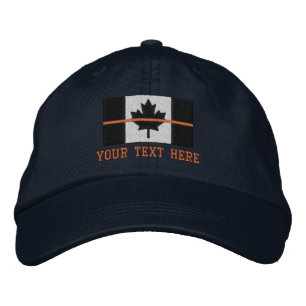Thin Orange Line Canadian Flag Search Rescue SAR Embroidered Baseball Cap