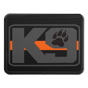 Thin Orange Line K-9 Trailer Hitch Cover