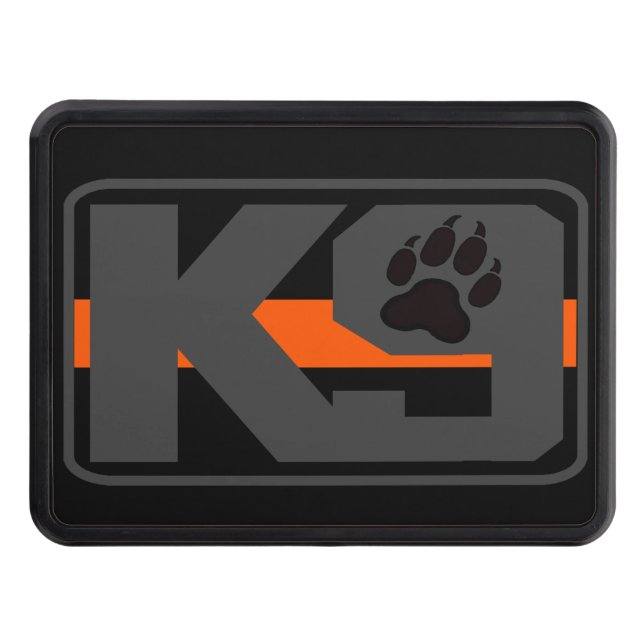 Thin Orange Line K-9 Trailer Hitch Trailer Hitch Cover (Front)