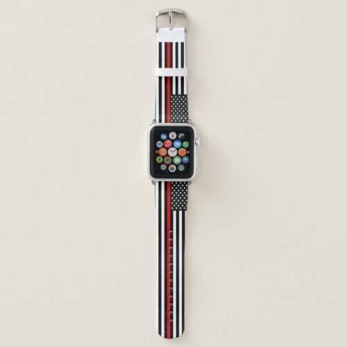 Thin Red Line American Flag Apple Watch Band