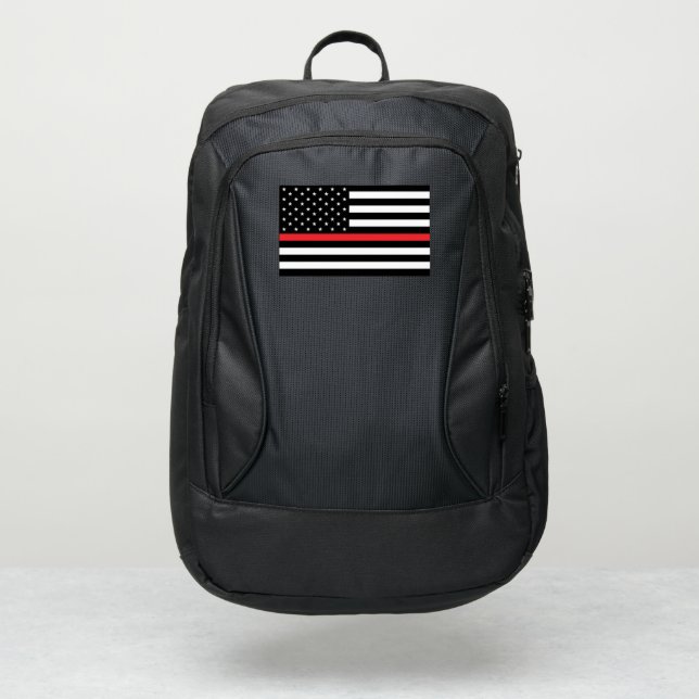 Thin Red Line American Flag backpack (Front)