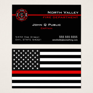 Fire Department Business Cards & Templates | Zazzle
