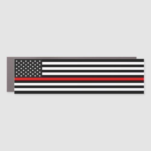 Thin Red Line American Flag Car Magnet