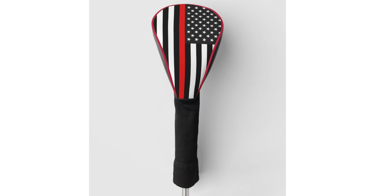 Thin Red Line American Flag Golf Head Cover