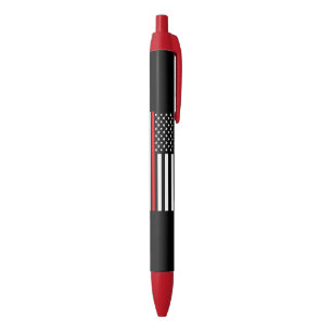 Thin Red Line American Flag graphic on a Pen