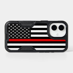 Thin Red Line American Flag iPhone 17 Case