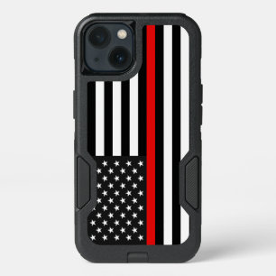 Thin Red Line American Flag iPhone 13 Case