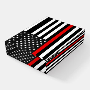 Thin Red Line American Flag Paperweight