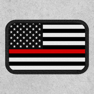 Thin Red Line American Flag Patch