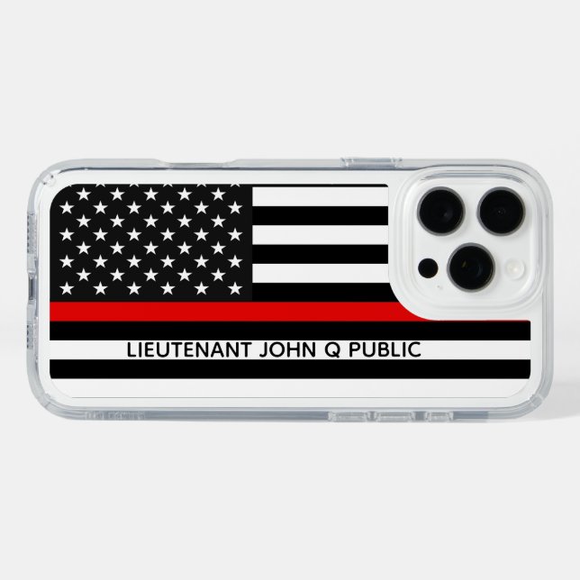 Thin Red Line American Flag Speck iPhone Case (Horz)
