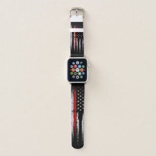 Thin Red Line Apple Watch Band