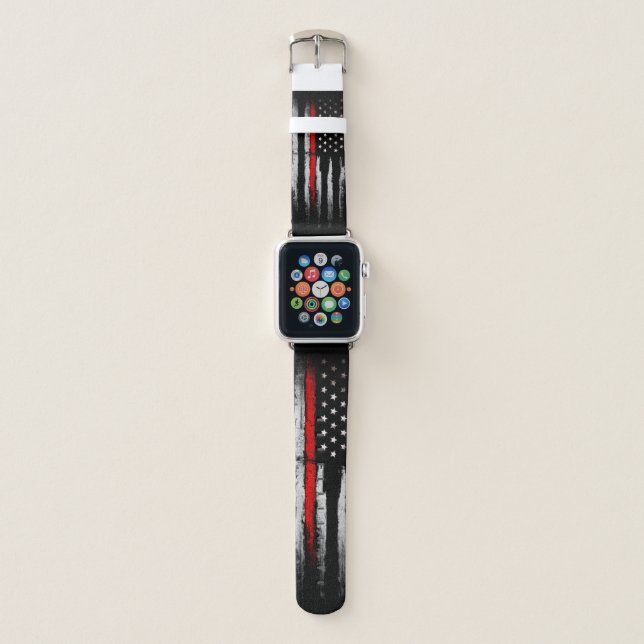 Thin Red Line Apple Watch Band (Front)