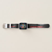 Thin Red Line Apple Watch Band