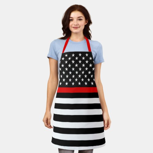 Thin Red Line Apron