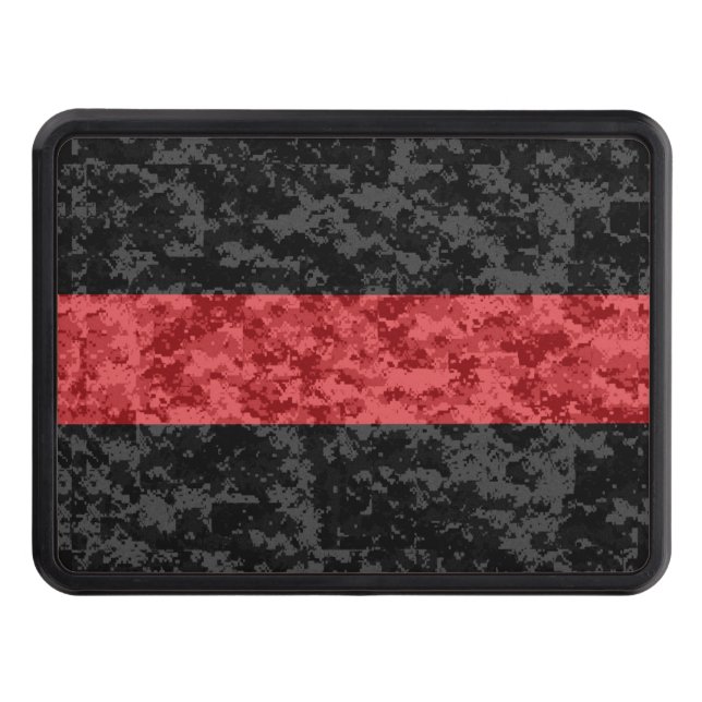 Thin Red Line Camo Hitch Cover (Front)