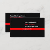 Thin Red Line Contact Business Card (Front/Back)