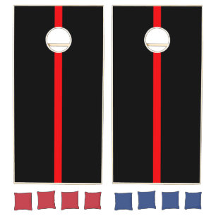 Thin Red Line Corn hole Set Firefighters